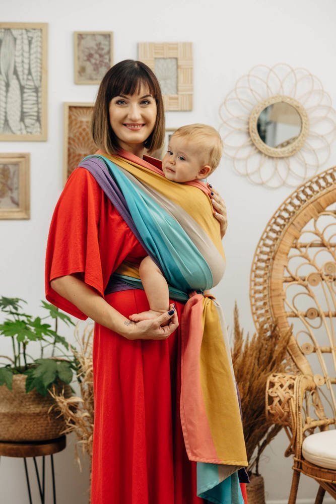 LennyLamb Chust tkana LennyLamb - Pastels 7 (5.2 m.)