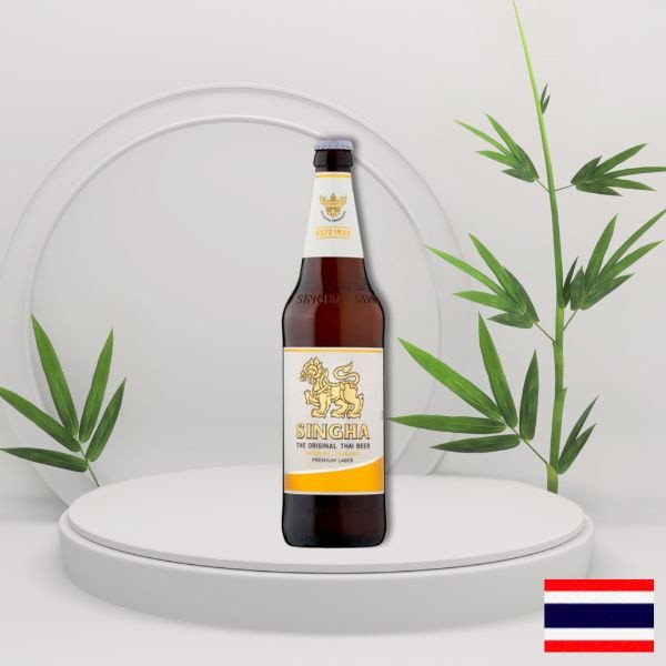 Piwo Singha tajskie lager słodowo chmielowy smak złocisty kolor asian beer 5% 330ml