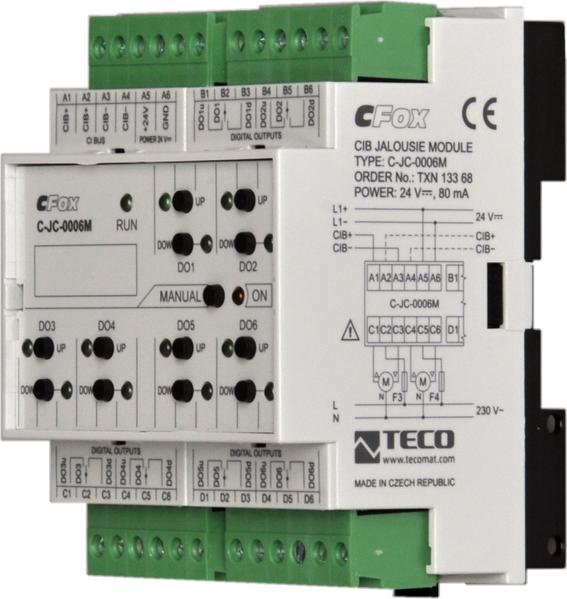 Teco C-JC-0006M, CFOX Aktor do 6 rolet TXN 133 68