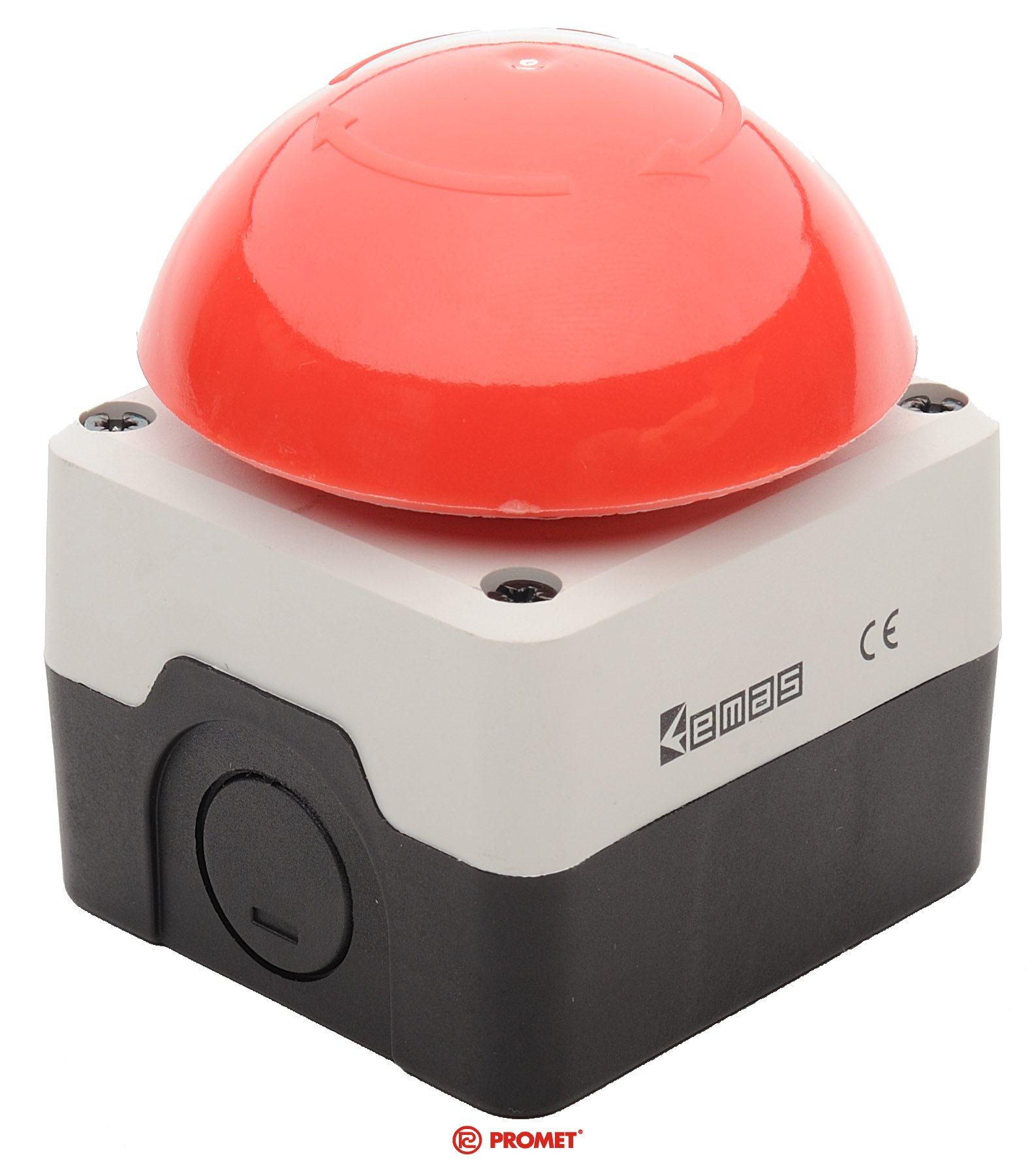 Promet Kaseta czarno-szara stop bezpieczeństwa ryglowany 7 mm 1NC - P1C400-E72