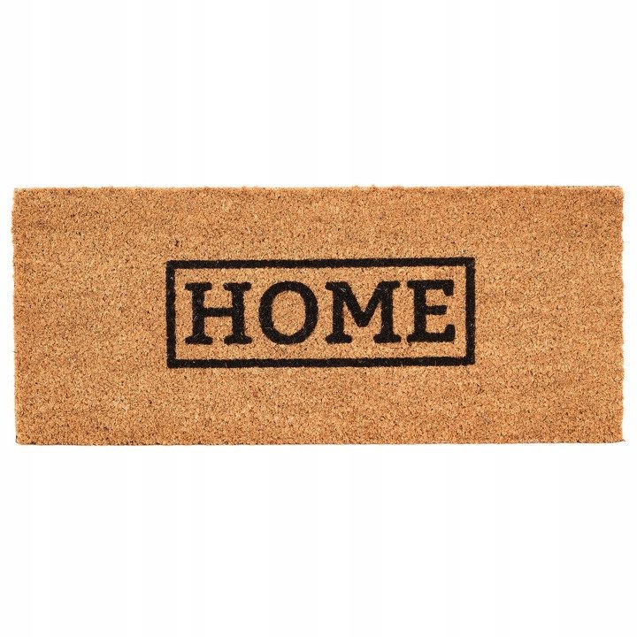 Giftdecor WYCIERACZKA KOKOSOWA PROSTOKĄTNA POD DRZWI 25 x 60 CM Z NAPISEM HOME