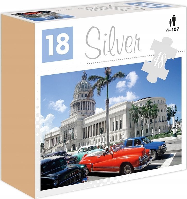 Alexander Silver Puzzle Samochody 48 elementów