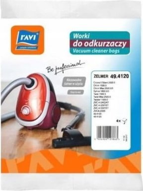 Worek do odkurzacza Ravi Worki do odkurzacza włókninowe 4 sztuki Zelmer 49.4120
