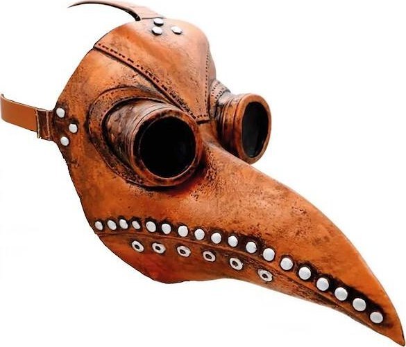 Springos Dekoracje na Halloween maska kruka doktor plagi UNIWERSALNY