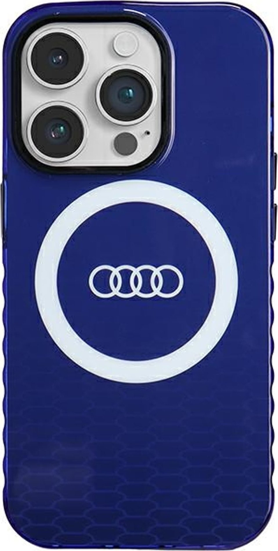 Audi Audi IML Big Logo MagSafe Case iPhone 14 Pro 6.1" niebieski/navy blue hardcase AU-IMLMIP14P-Q5/D2-BE