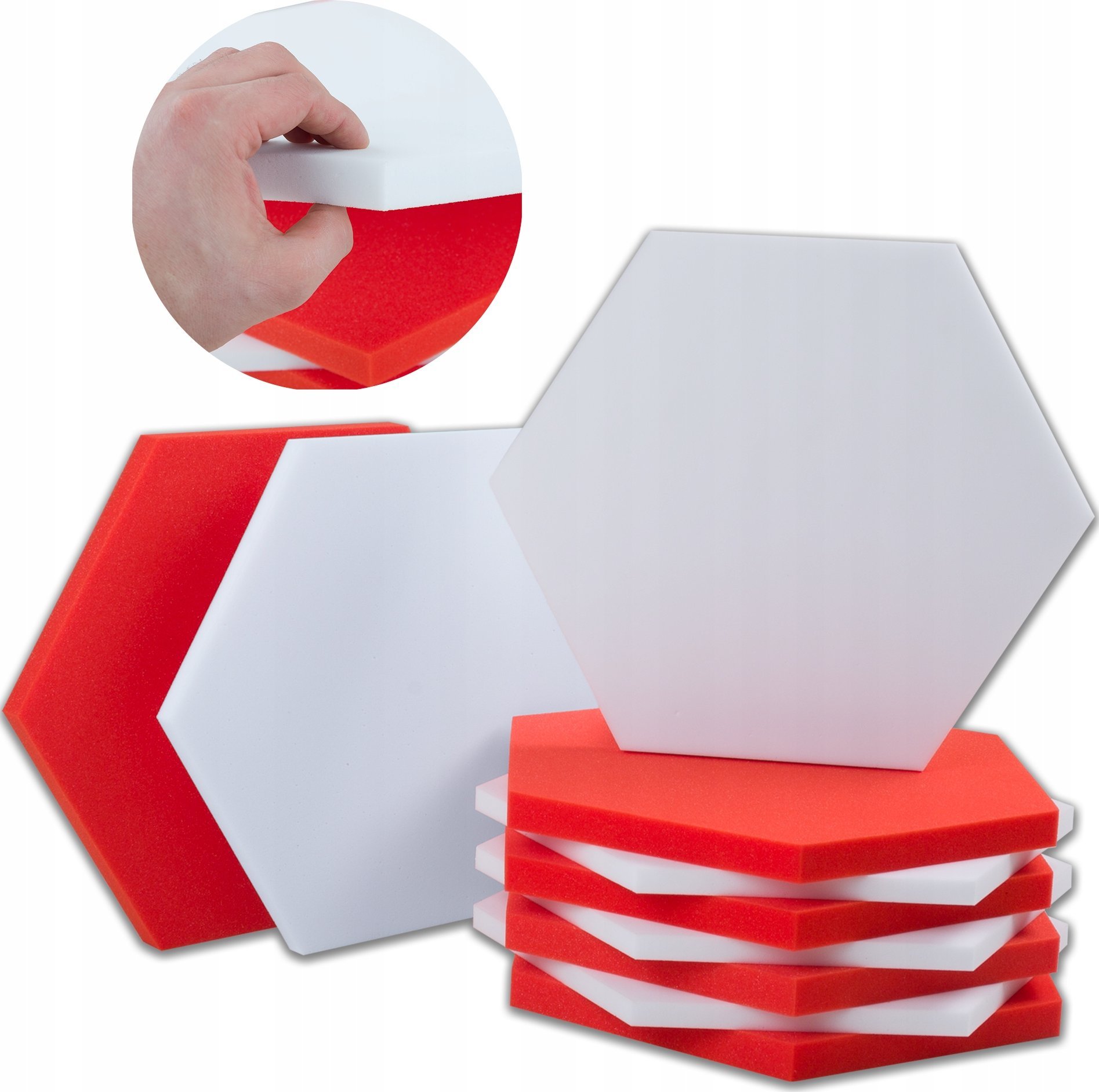 Dekoracyjne panele dźwiękochłonne sześciokąt akustyczny plaster miodu do biura