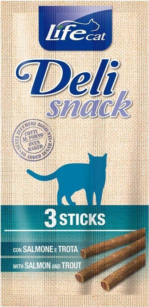 Life Pet Care Life Cat Deli Salmon + Trout 3szt. x 5g Deli Snacks