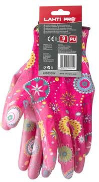 Lahti Pro Rękawice ogrodowe 7 różowe L230307K