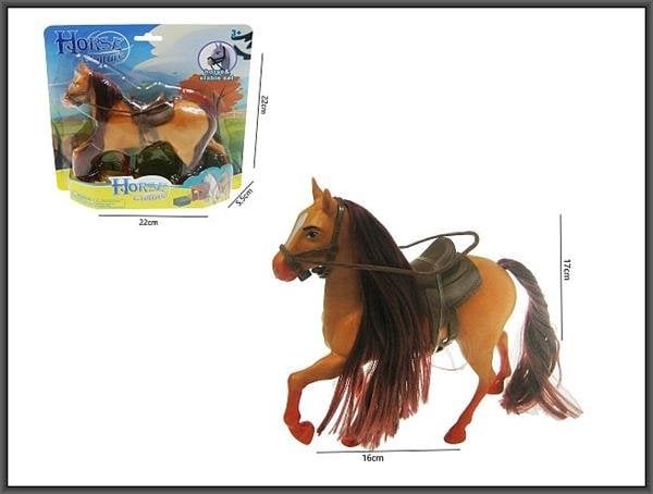 Figurka Hipo Koń flokowany 16cm 2 kol HFK01 42887