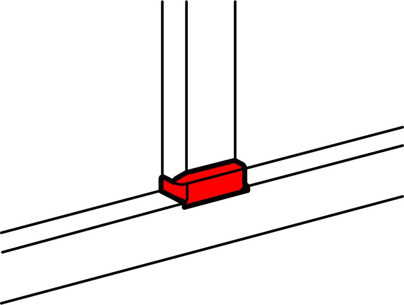 Legrand Rozgałęzienie płaskie do listwy 80mm - 010736