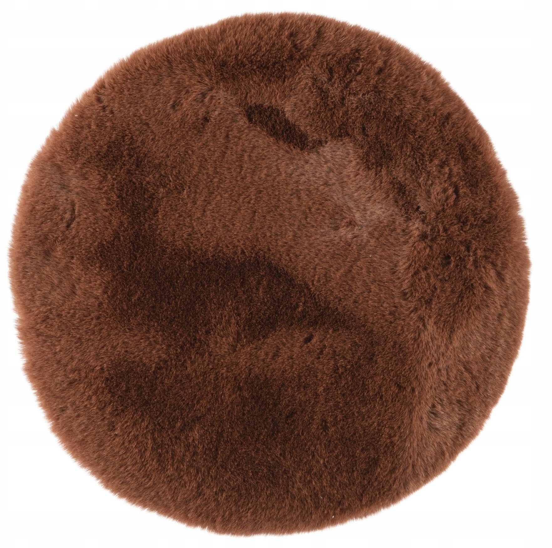 Dywan podłogowy futrzany brązowy czekoladowy do pokoju 38cm 1szt