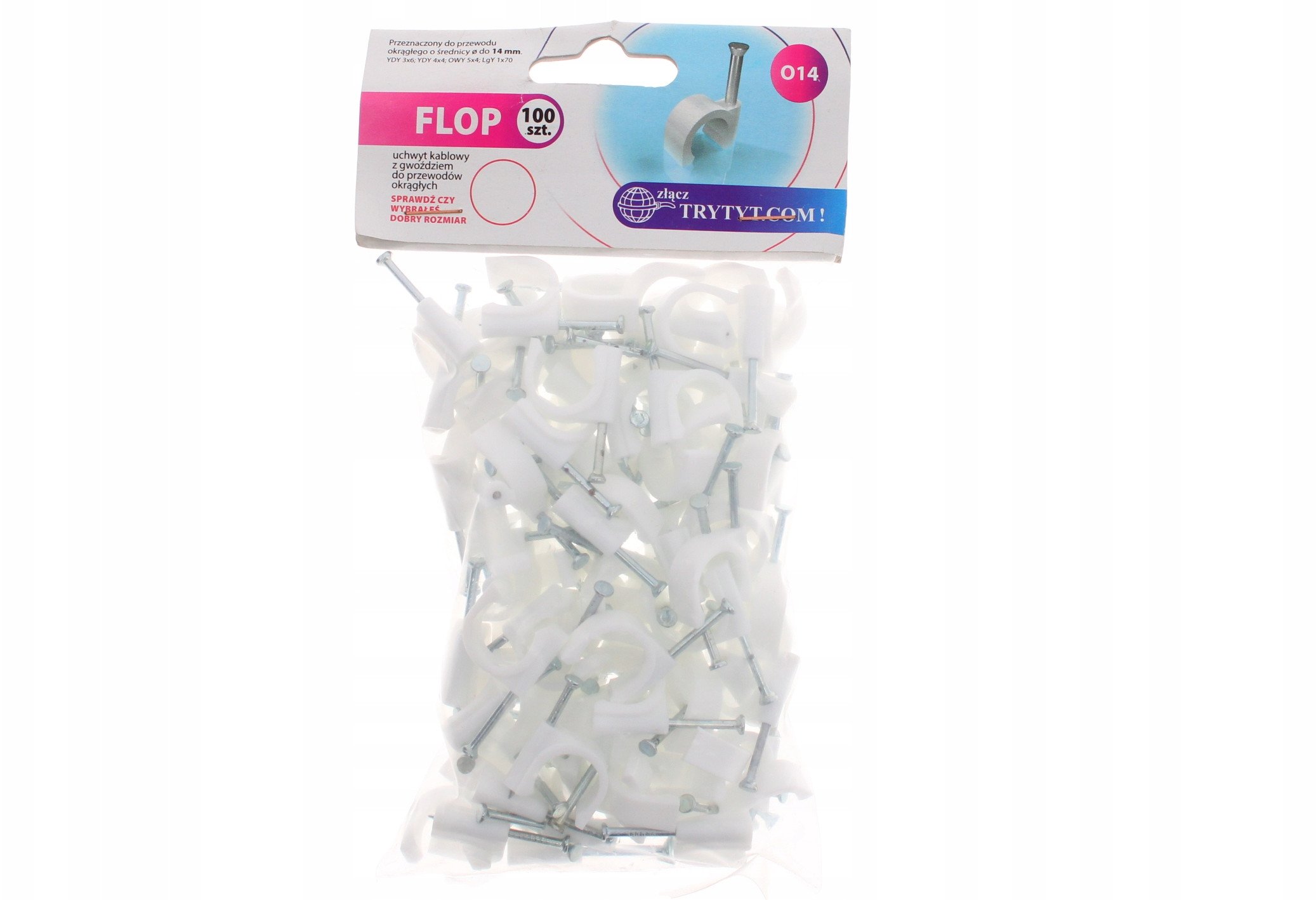 Uchwyt kablowy typu FLOP O14, opk=100szt.