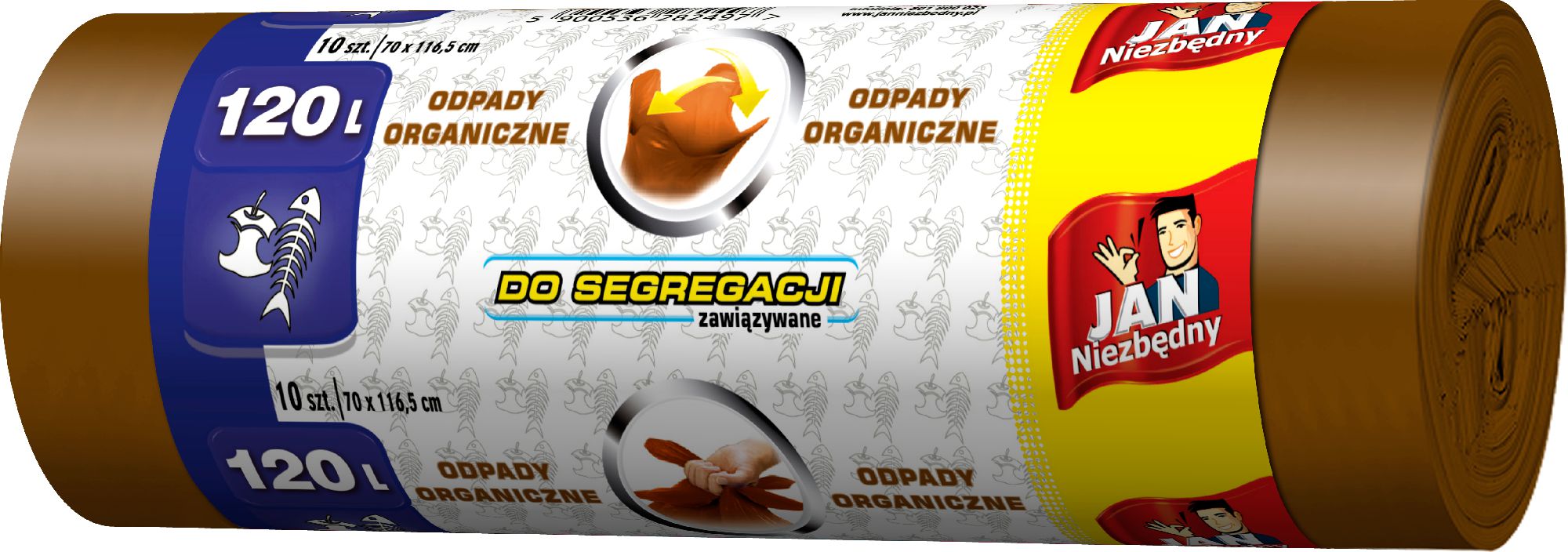 Sarantis Worki do odpadów organicznych 120L 10szt. (8571019520)