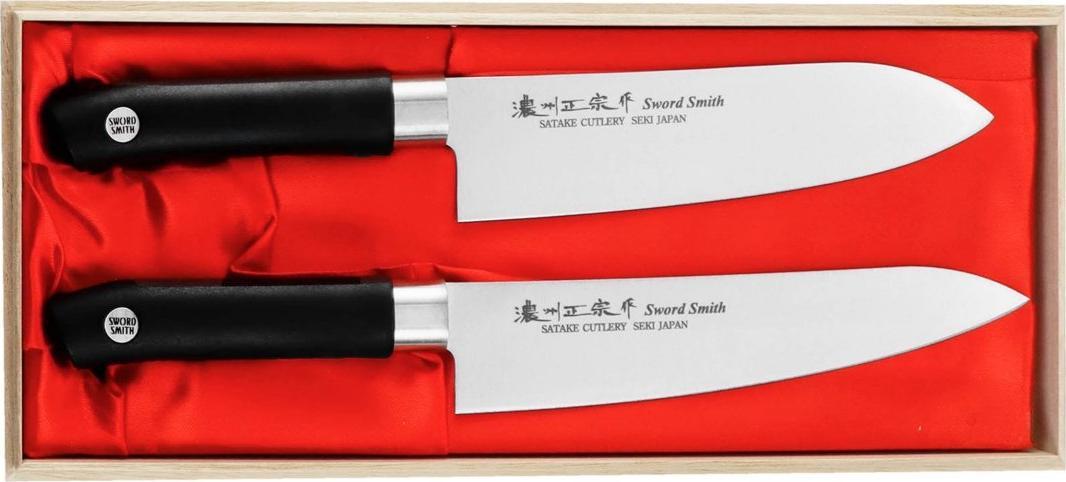Satake Satake Sword Smith Zest.Szefa+Santoku w drewnianym pudełku