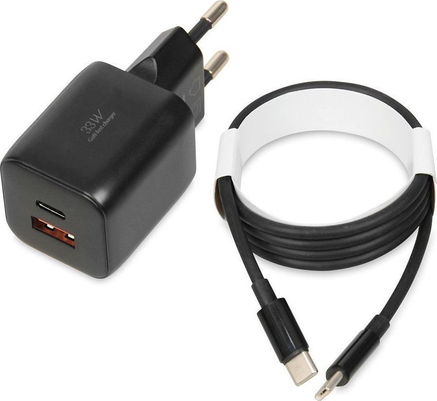 Ładowarka iBOX C42B 1x USB-A 1x USB-C 3 A (ILUC42B)