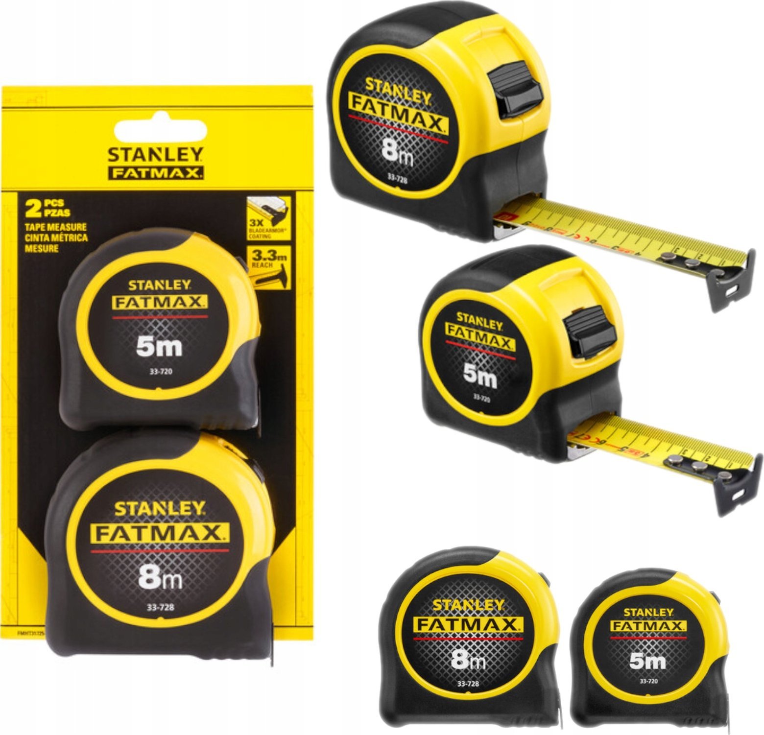 Stanley Dwupak miar Fatmax Blade Armor 5M i 8M (FMHT31725-0)
