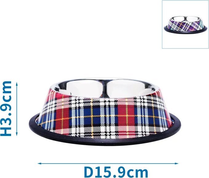 Nobleza Kraciasta antypoślizgowa miska dla zwierząt Kraciasta antypoślizgowa miska dla zwierząt