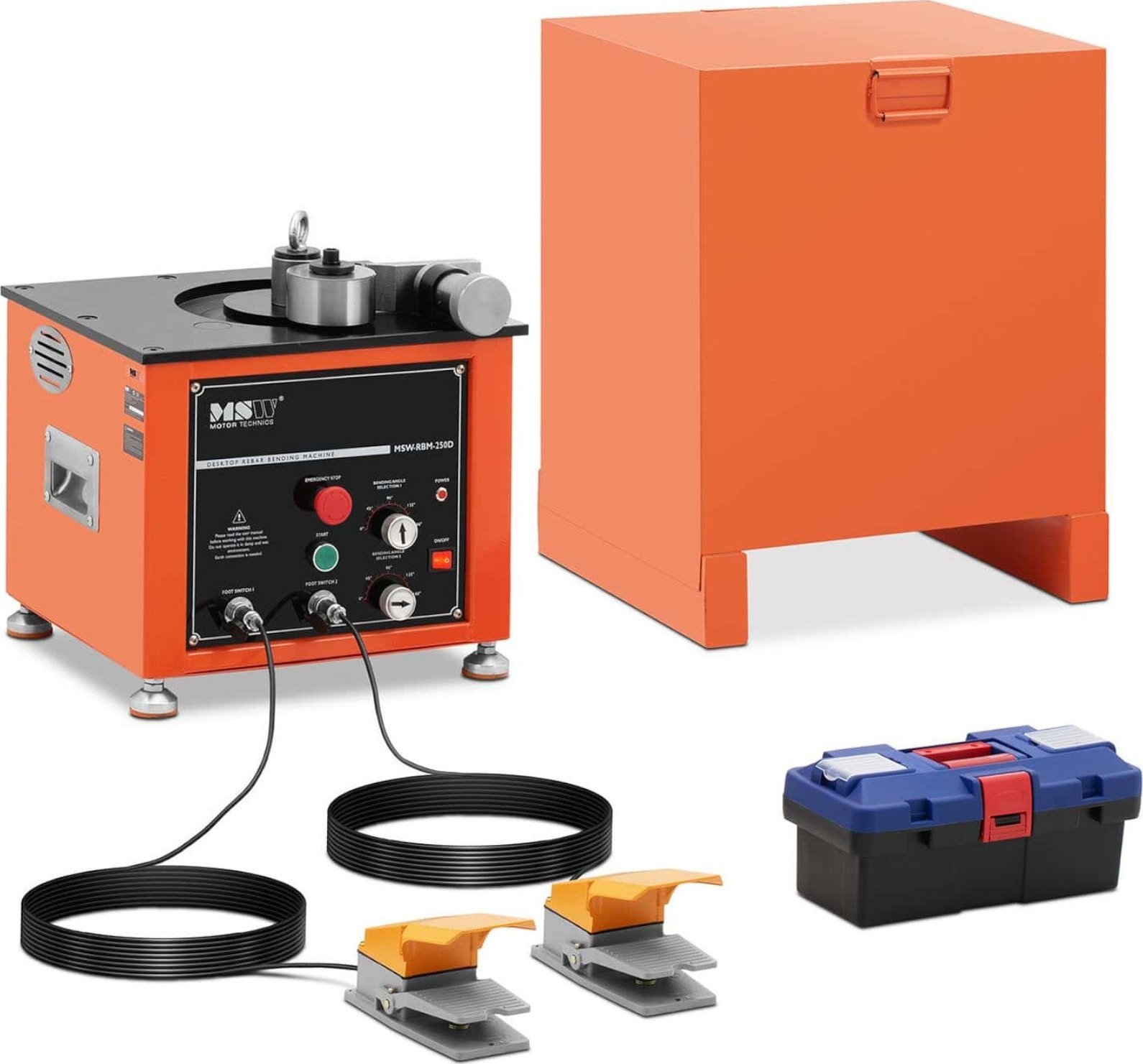 MSW Giętarka zaginarka do prętów strzemion elektryczna 2 pedały nożne 25 mm 180 stopni Giętarka zaginarka do prętów strzemion elektryczna 2 pedały noż