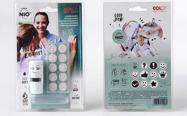 Colop PIECZATKA COLOP LITTLE NIO - DLA NAUCZYCIELI 8 WZORÓW TUSZ GRAFITOWY