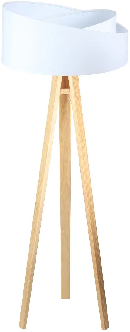 Lampa stojąca GEMSTONE biała/sosna BPS KONCEPT