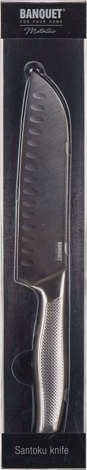 STALOWY NÓŻ SANTOKU 30,5cm BANQUET