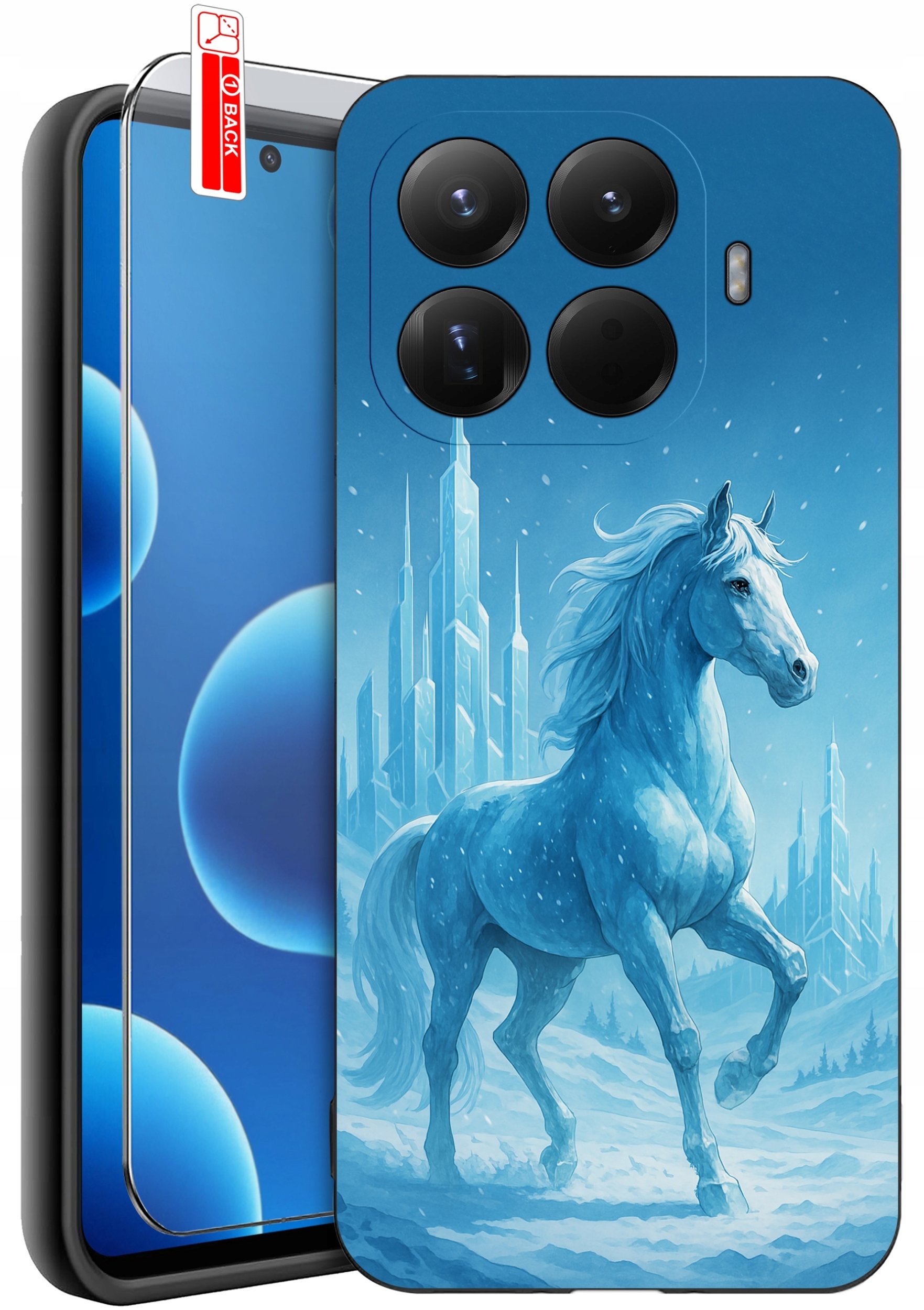 krainaGSM ETUI do Xiaomi 15T Pro 5G Koń, konik, konie, kucyk, z koniem, wzory + SZKŁO 9H