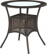 Elior Rattanowy stół ogrodowy Lukka - okrągły