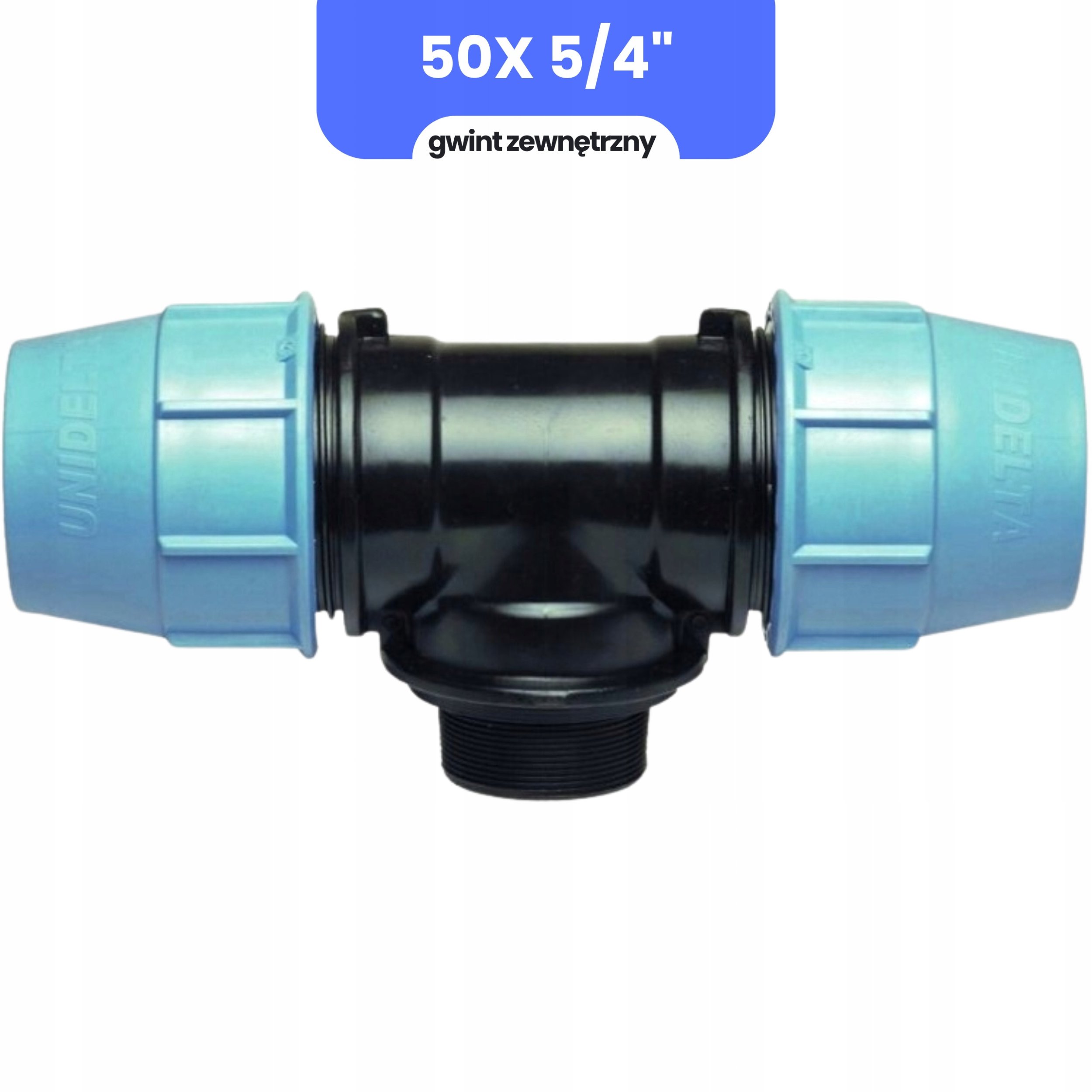 Złączka wodociągowa trójnik GZ PE 50 X 5/4 cal Skręcana