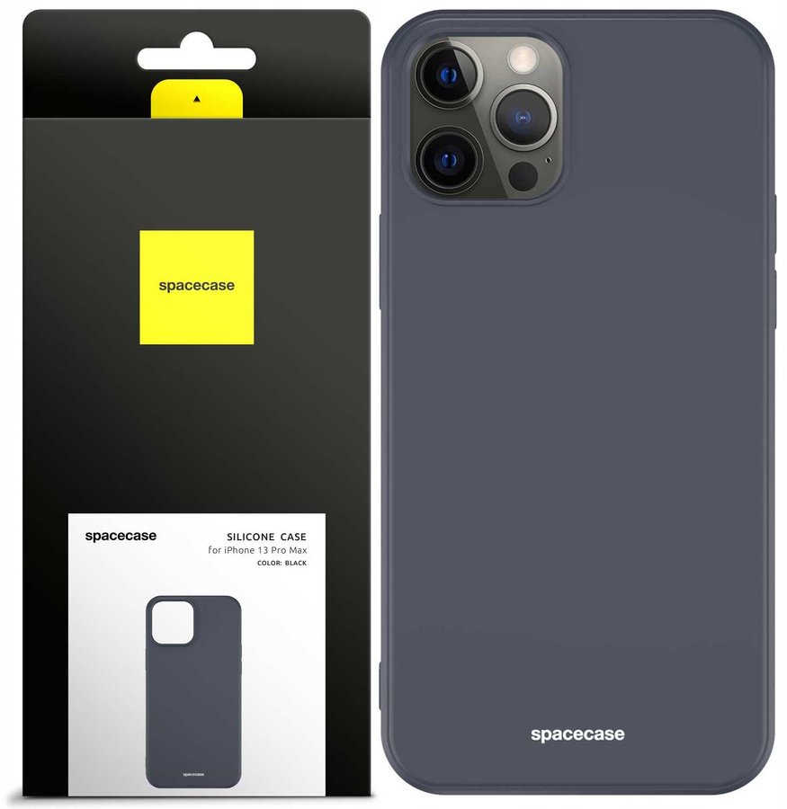 SpaceCase Etui Silicone Case iPhone 13 Pro Max black standard