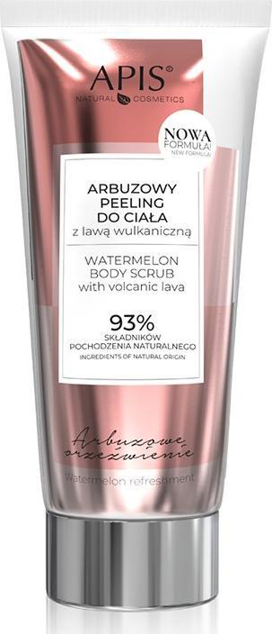 Apis APIS ARBUZOWE ORZEŹWIENIE, ARBUZOWY PEELING DO CIAŁA Z LAWĄ WULKANICZNĄ 200 ML