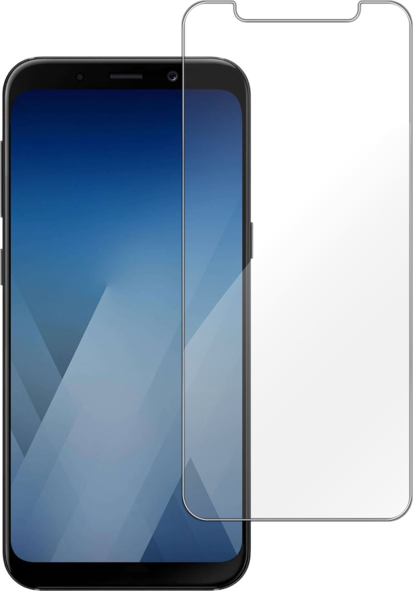 etumi Szkło Hartowane Szybka Do Samsung Galaxy A6 2018 Szkiełko Ochronne Na Ekran Twarde Płaskie Przód / Ochrona Matrycy Telefonu Glas0117
