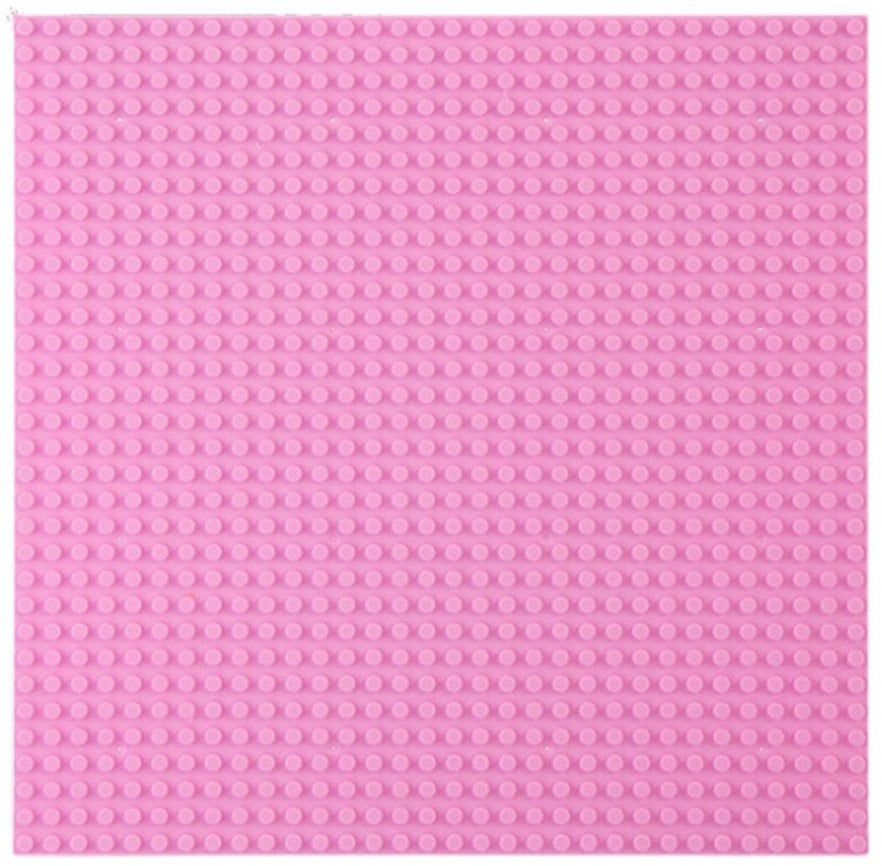 Płyta Plansza Konstrukcyjna Do Klocków Budowania Różowa 40x40cm