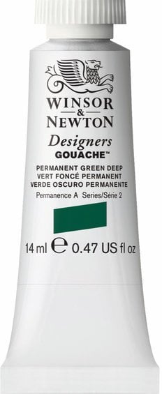 Designers Gouache 14ml Perm Green Deep 482