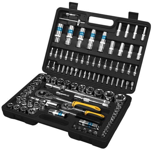 Zestaw narzędzi Rockforce Zestaw narzędzi 108+6el. 1/4", 1/2" (sześciokątny)