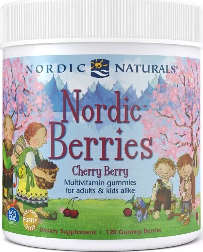 Nordic naturals Nordic Naturals - Multiwitaminy, Nordic Berries, Smak Wiśniowy, 120 żelek