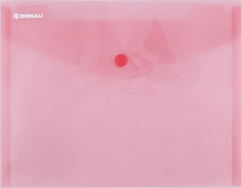 Donau Teczka kopertowa DONAU zatrzask, PP, C5, 180mikr., czerwona