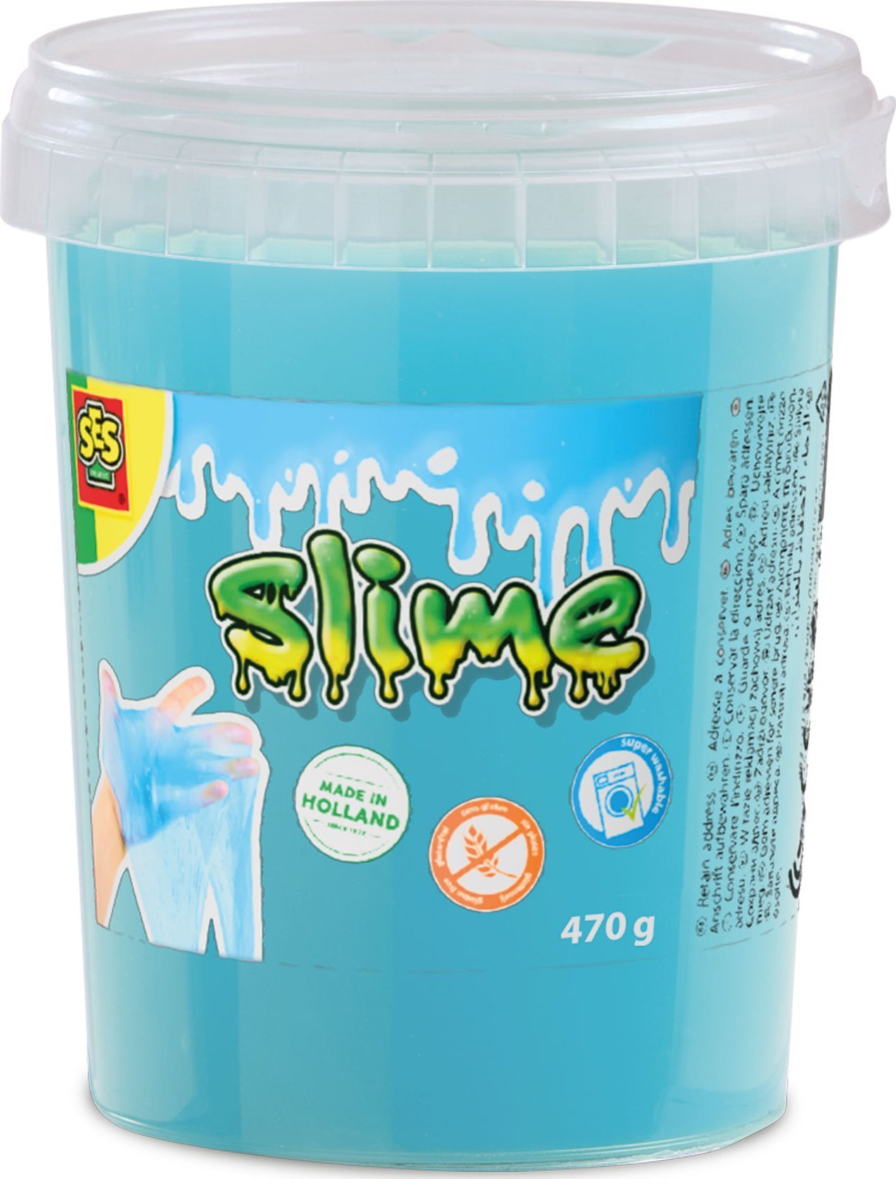 SES Slime niebieski brokat 470g 15033 50334