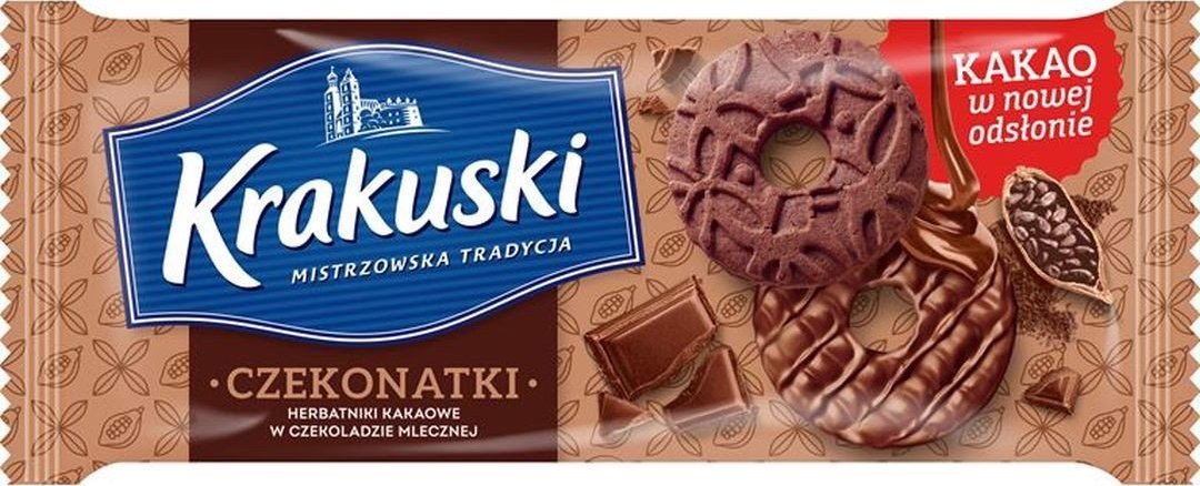 Krakuski Ciastka czekonatki 165 g