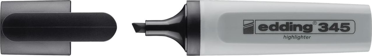 Edding Textmarker płaski ścięty 345 szary