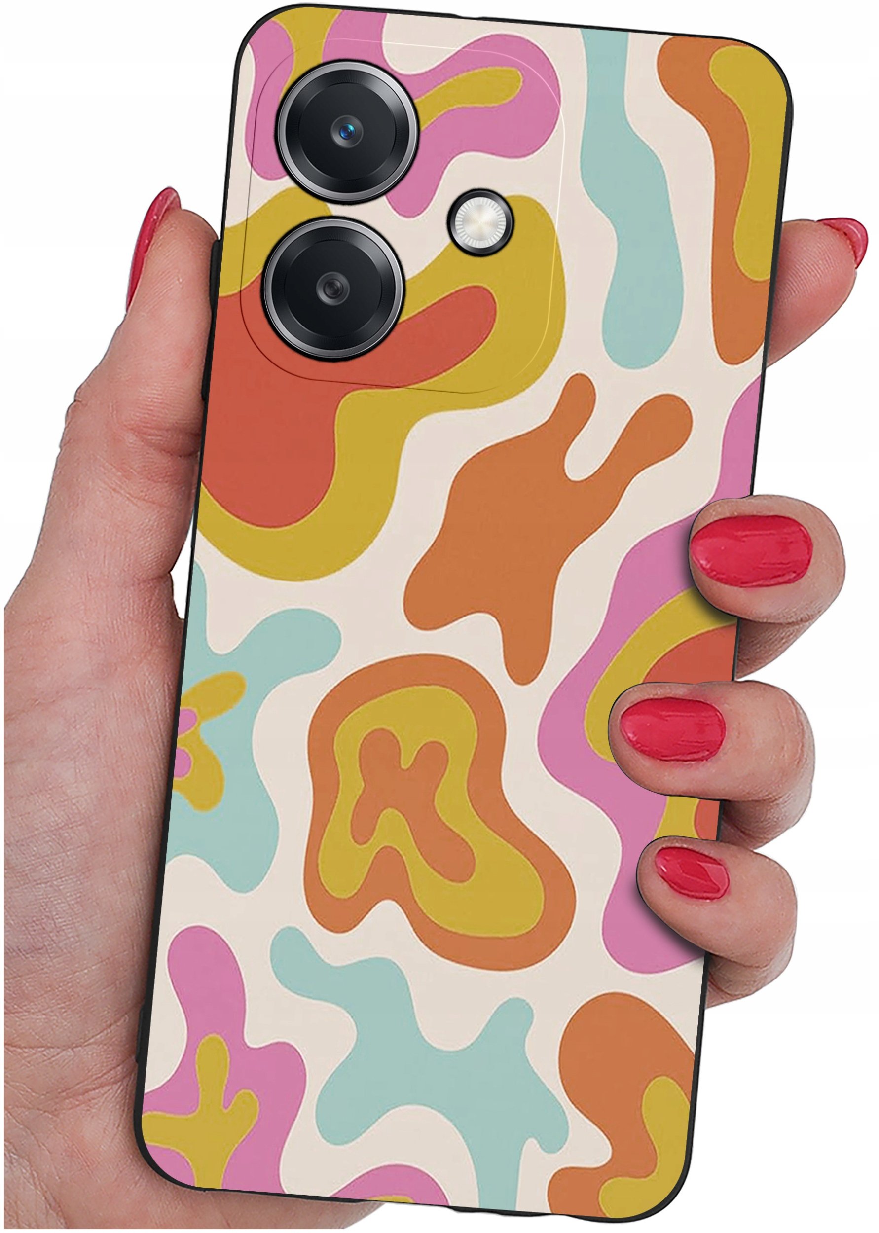 Etui do Oppo A40 | A40M | WZORY | SILIKONOWE MATT SZKŁO 9H