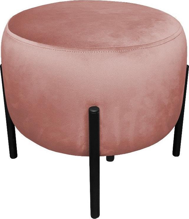 Atos Pufa WILFRED MG VELVET różowa