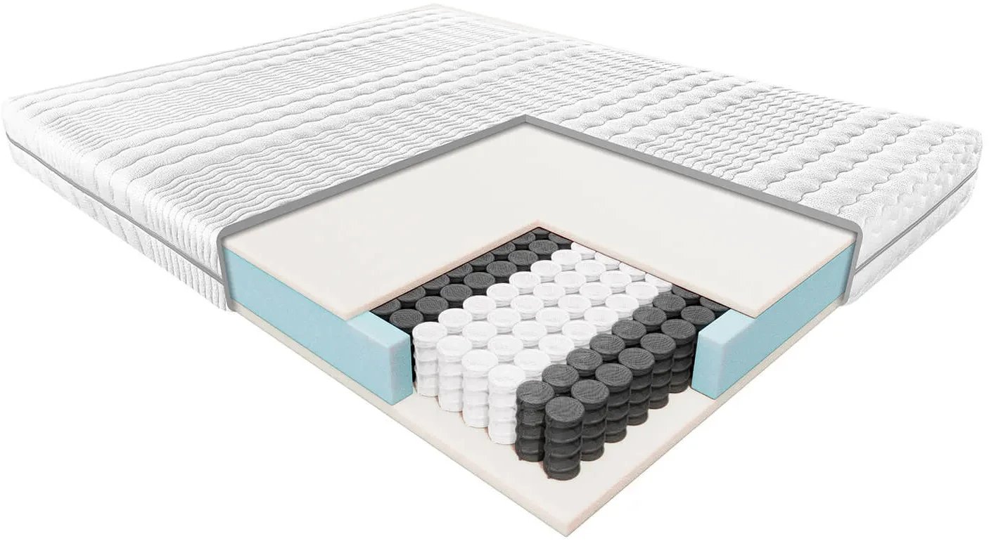 JANPOL Materac KLIO 80x200 kieszeniowy dwustronny średnio twardy