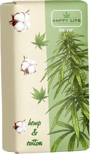 Slobozanskij Milovar Happy Life mydło toaletowe Konopie i Bawełna, 180 g