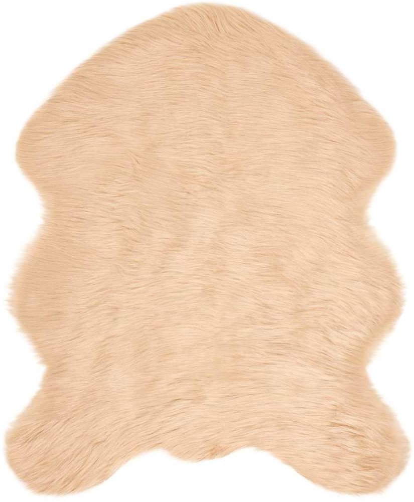 vidaXL Sztuczny dywan owczy beżowy 50 x 80 cm