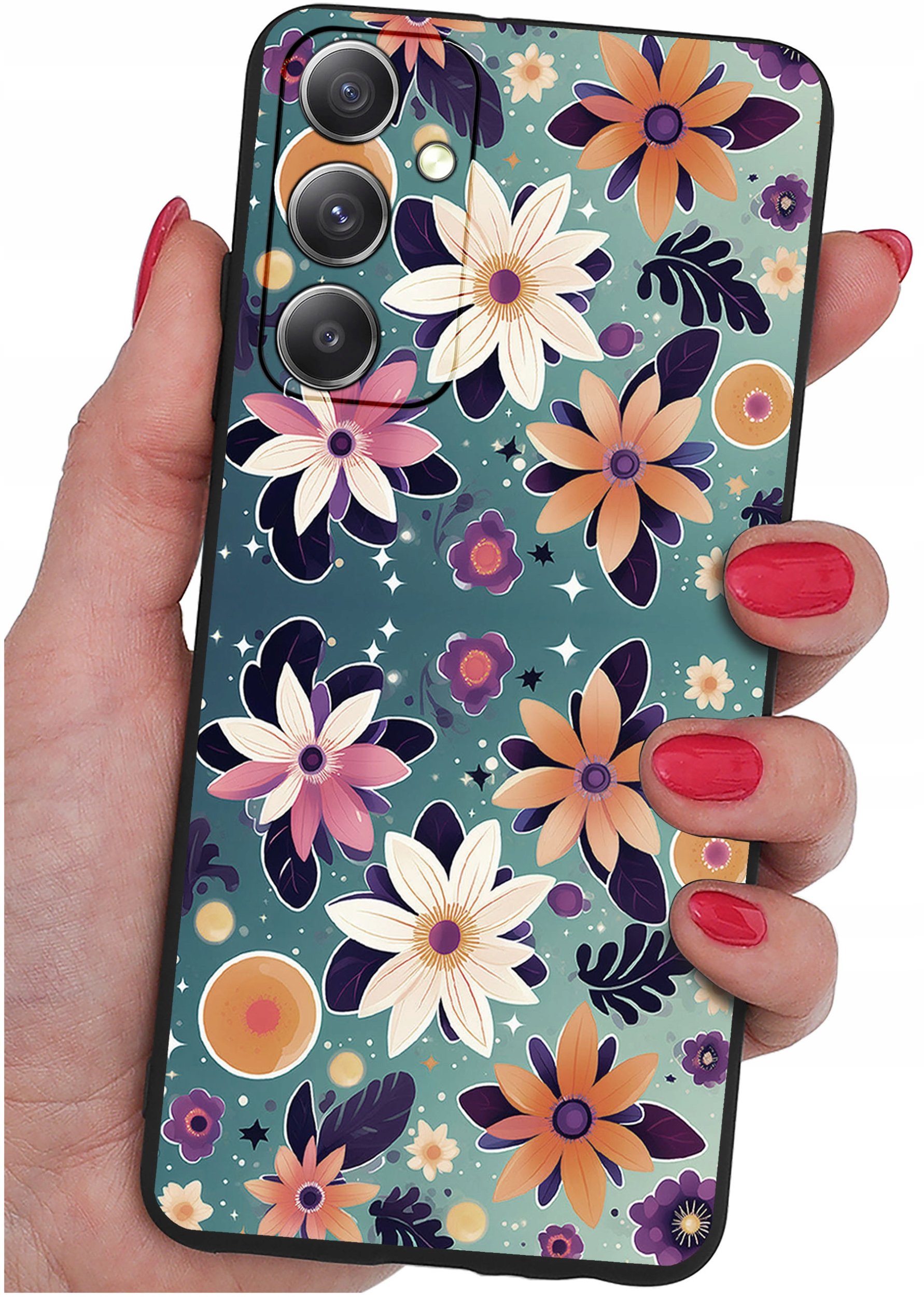 ETUI do Samsung Galaxy M23 5G WZORY |SILIKONOWE MATT CASE + SZKŁO 9H