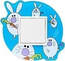 Efapel EFAPEL KIDS RAMKA 1-KROTNA NIEBIESKIE KRÓLIKI 90910 NK