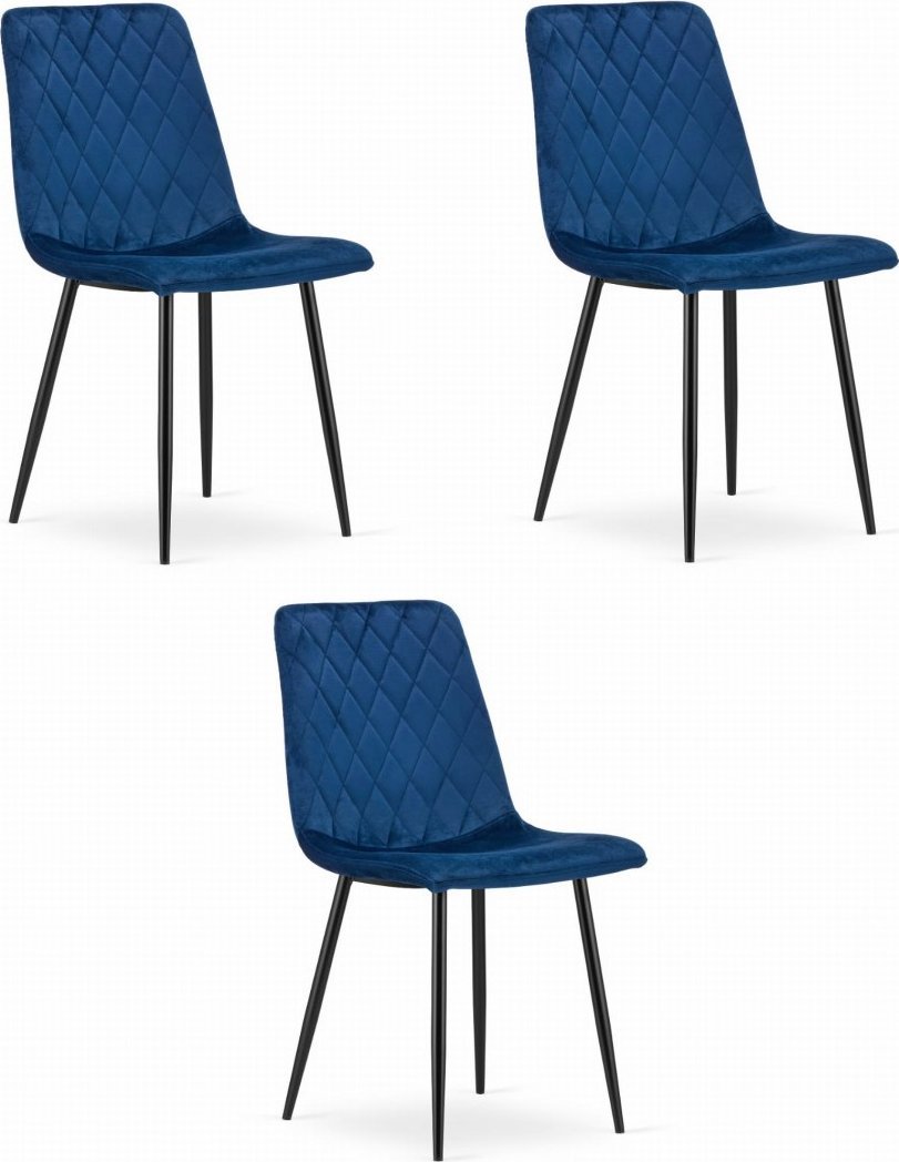Leobert Krzesło TURIN - granat aksamit x 3