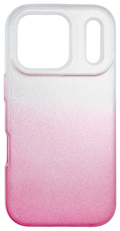 Futerał SHINING do IPHONE 17 Pro transparentny różowy