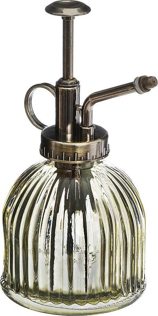 Atmosphera Rozpylacz szklany w stylu vintage, Ø 8 x 16 cm, kolor żółty