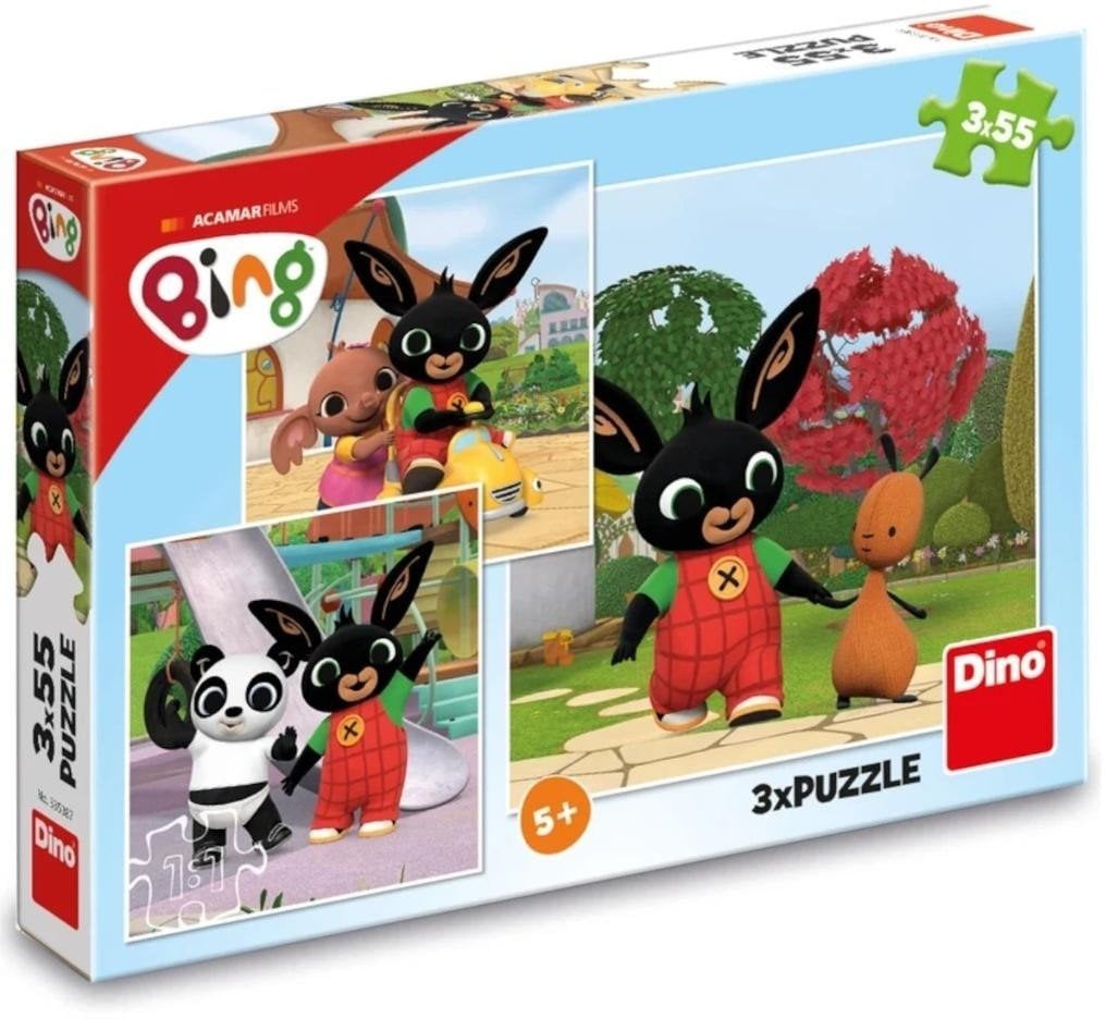 Levenya Puzzle Królik Bing, 3x55el